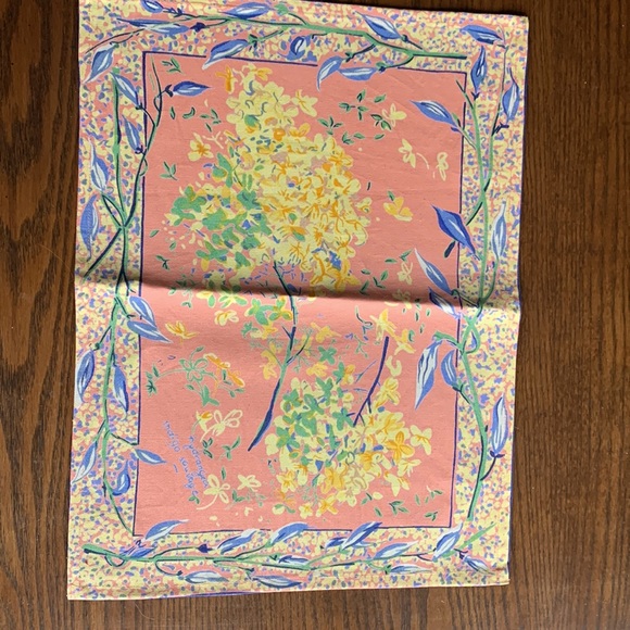 COPY - April Cornell 4 handscreened  cotton hydrangea pattern placemat/napkin s… - Picture 2 of 8